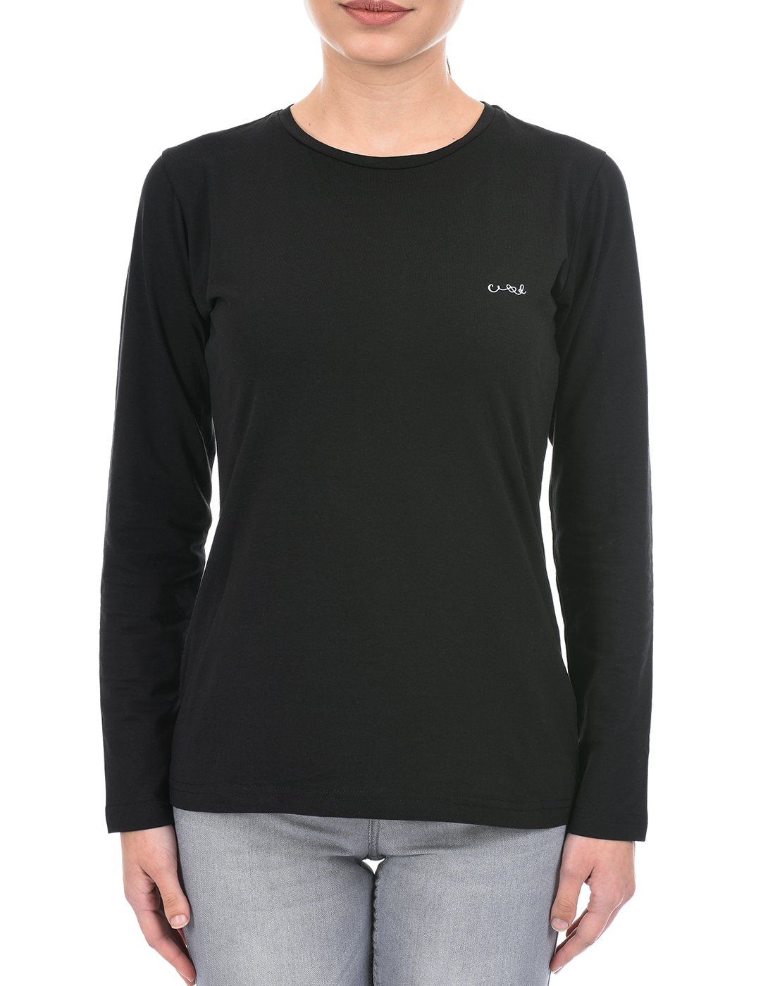 Cloak & Decker by Monte Carlo Women Solid Black T-Shirt